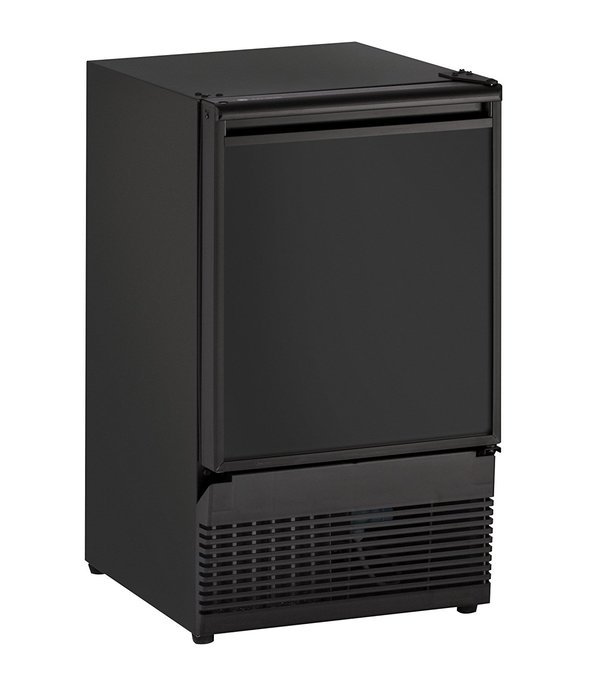U-Line UBI98B00A Undercounter Crescent Ice Maker, 15", Black