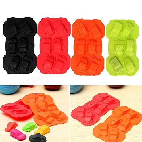 Anyana Mini Car Silicone Mold Cake Bread Jelly Chocolate Soap Mould Silicone Baking Mold N3