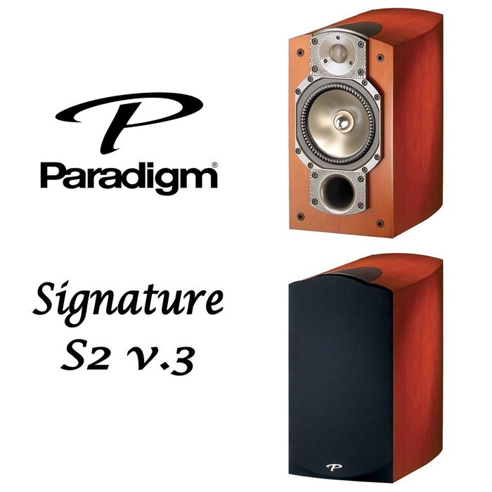 Paradigm Signature S2 v.3 2-Way Bookshelf Speaker (Pair, Cherry) N2