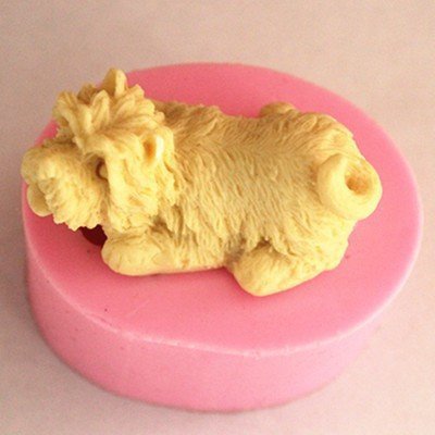 HT BAKEWARE | 3D Miniature Schnauzer Dog Silicone Mold