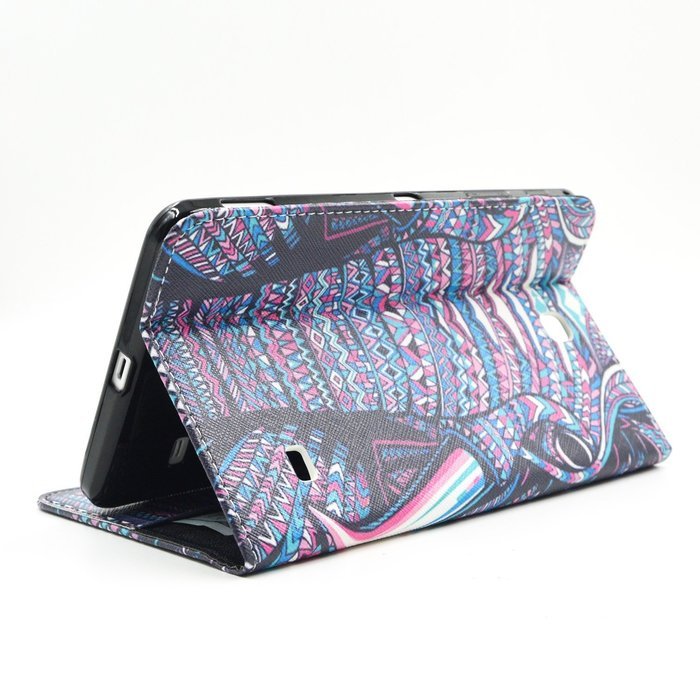 Tab 4 7.0 Case, Firefish Damage Resistance Case Premium PU Leather Wallet Card Slots Kickstand Feature Case for... N417
