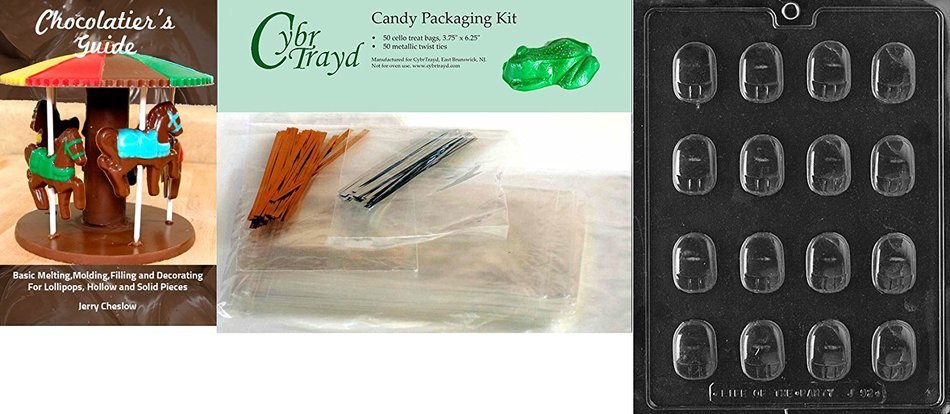 Cybrtrayd J092 Bite Size Computer Mouse Chocolate Candy Mold with Exclusive Cybrtrayd Copyrighted Chocolate Molding... N3