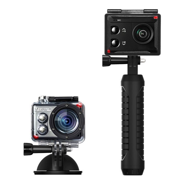 1080p Fullhd 60fps Wifi Action Camera Isaw Extreme Play with 50m Waterproof Casing Helmet Mount Selfie Stick with... N5