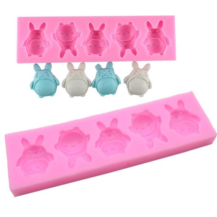 Lychee 3D Cute Totoro Silicone Mold Tray Ice Cube Cake Cupcake Candy Chocolate DIY
