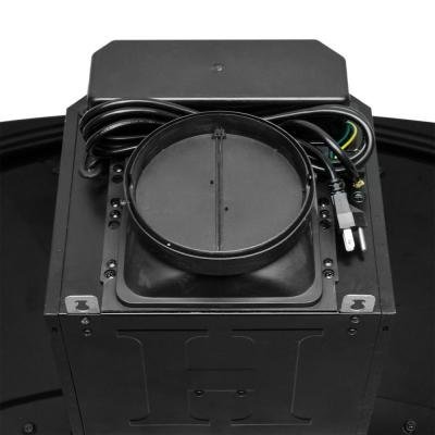 30 in. Convertible Kitchen Wall Mount Range Hood in Stainless Steel with Black Tempered Glass and Carbon Filters N9