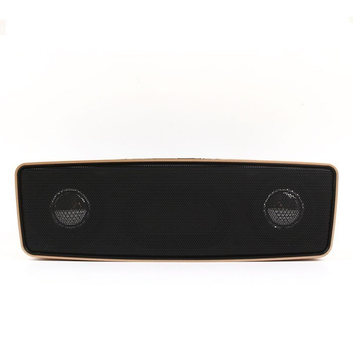 HYYT LED Display NFC Quick Connection Control Smart Music Audio Speaker With Mic (Gold) N2