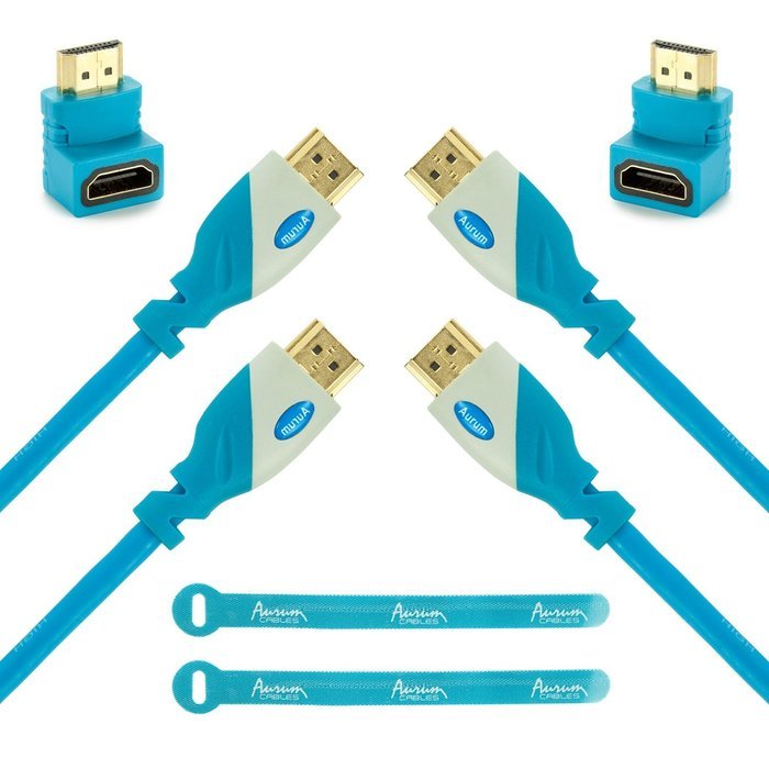 Aurum Pro Series - Pack of 3 High Speed HDMI Cable (10 Ft) with Ethernet - Supports 3D & Audio Return Channel... N16