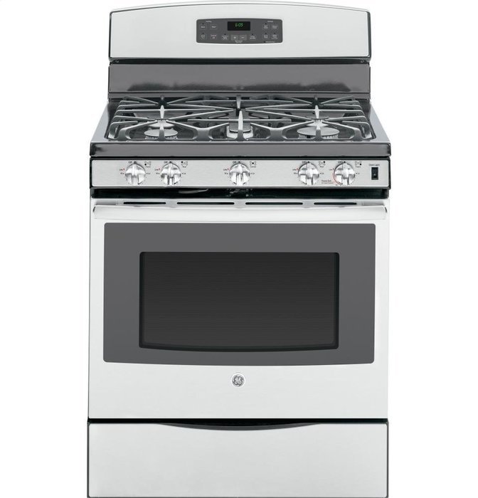 GE JGB697SEHSS 30" Stainless Steel Gas Sealed Burner Range - Convection