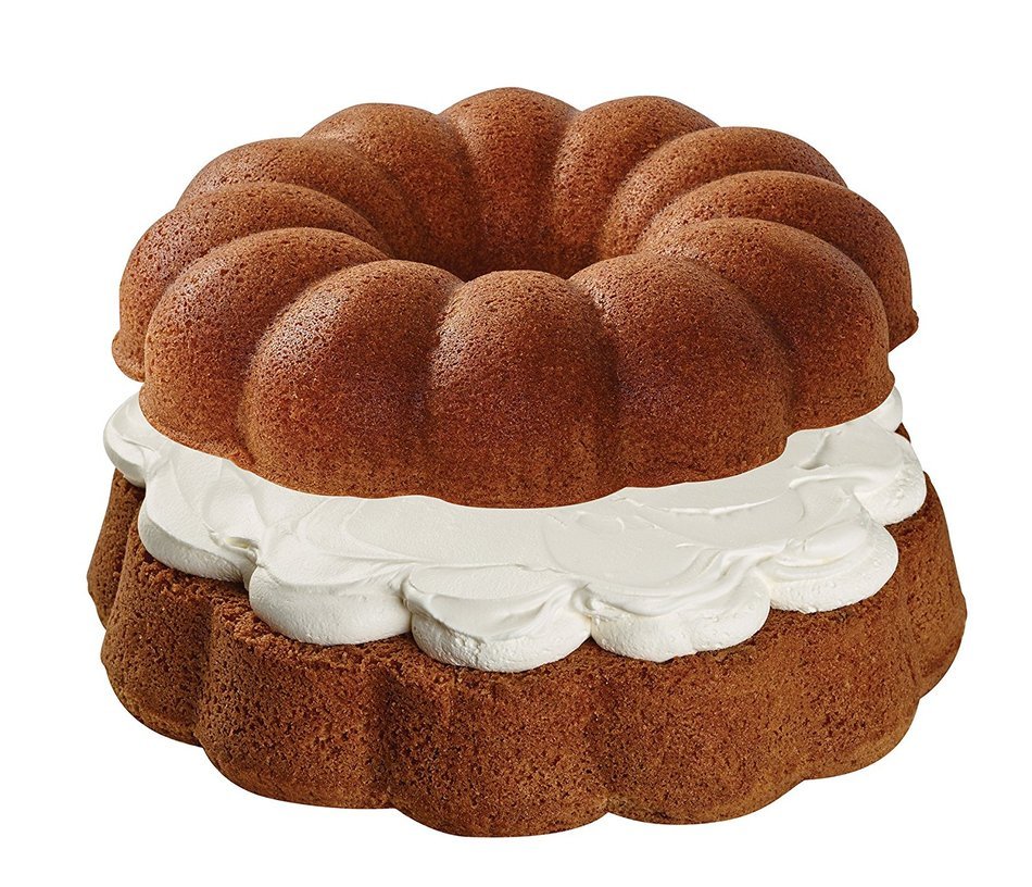 Baker's Advantage Fillables 2-Piece Non-Stick Round Cake Pan, 10-Inch N15