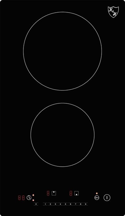 Domino 2 Burner Electric Radiant Ceramic Cooktop 220V CERV-3002 N3