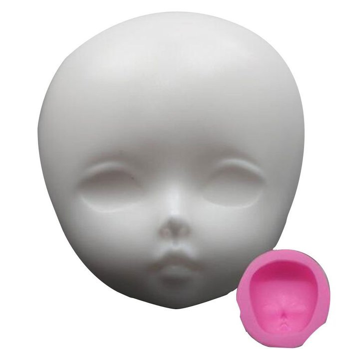 1 pcs double-fold eyelid the face silicone cake mold fondant mold cake decorating tools chocolate gumpaste mold...