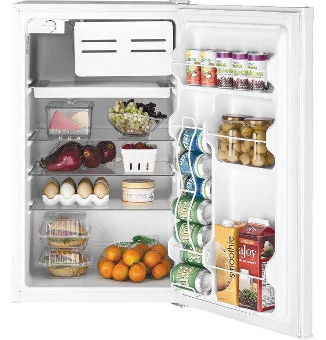 GE White Compact Refrigerator N2