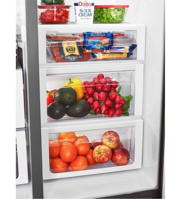WHIRLPOOL WRS973CIDM 36-inch Wide Side-by-Side Counter Depth Refrigerator with StoreRight(TM) Dual Cooling System... N2