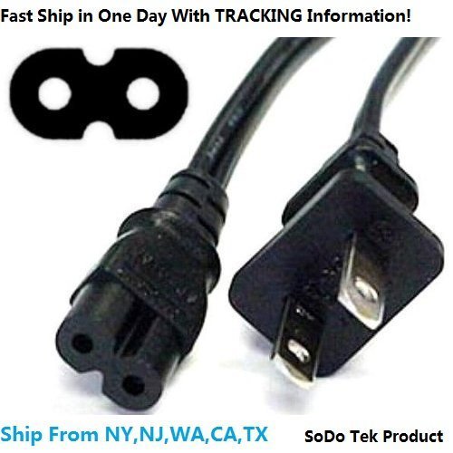 SoDo Tek- 2 Prong Printer Power Cord/Printer Power Cable for Canon PIXMA iP6210D And Many Different Other Model...
