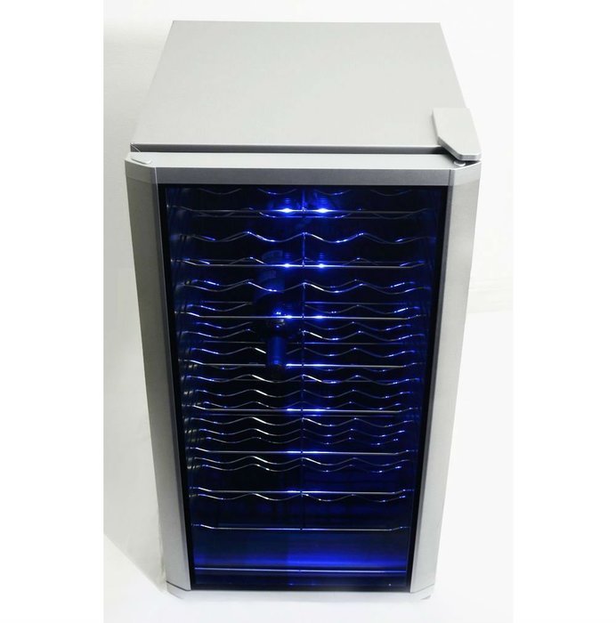 32-Bottle Wine Cooler Refrigerator Cellar Electronic Adjustable N7