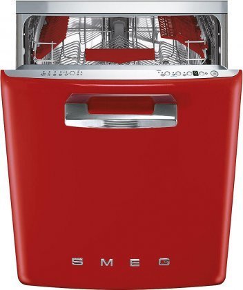 Smeg STFABURD 24" 50s Retro Style Series Dishwasher with 13 Place Setting 10 Wash Cycles Including Crystal Washing... N2