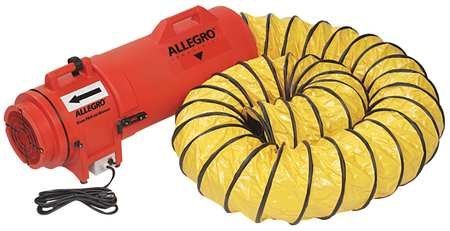 Allegro Industries 8" Plastic COM-PAX-IAL Blower With Canister and 15' Ducting N2