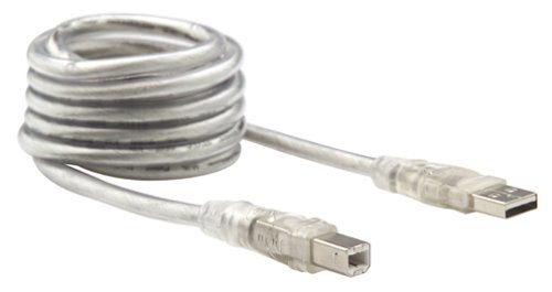Belkin F3U133-10-CBL 10-Foot USB A to B Device Cable (Clear Ice)