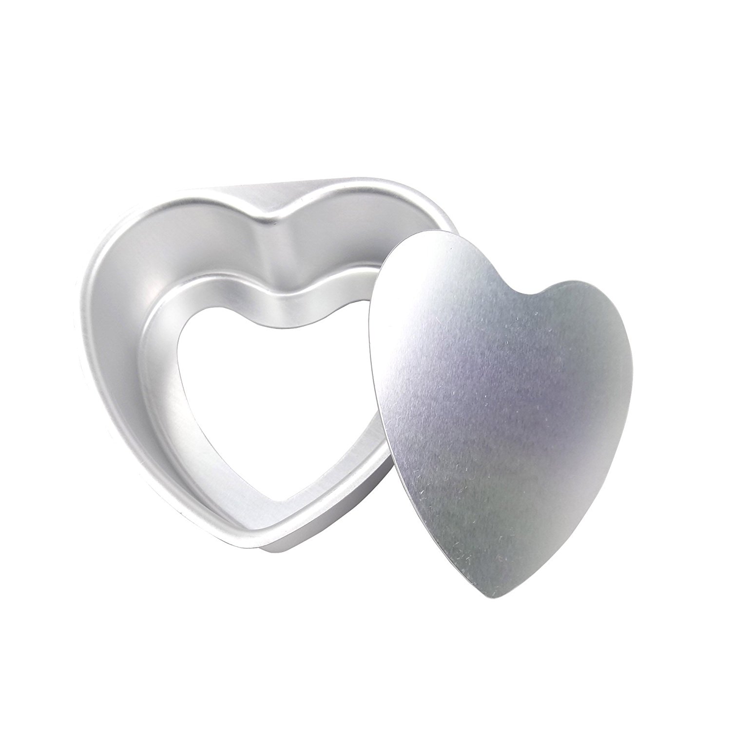 Hanperal 6 inch heart shaped cake pan with removable bottom n5 free