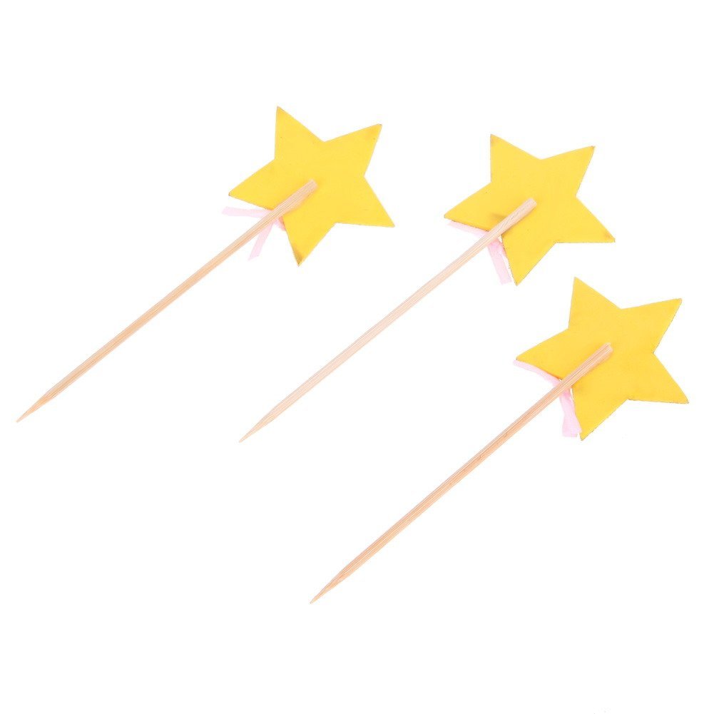 Whitelotous 10pcs Star Cake Inserted Card Decor Dessert Muffin Cupcake whitelotous-10pcs-star-cake-inserted-card-decor-dessert-muffin-cupcake