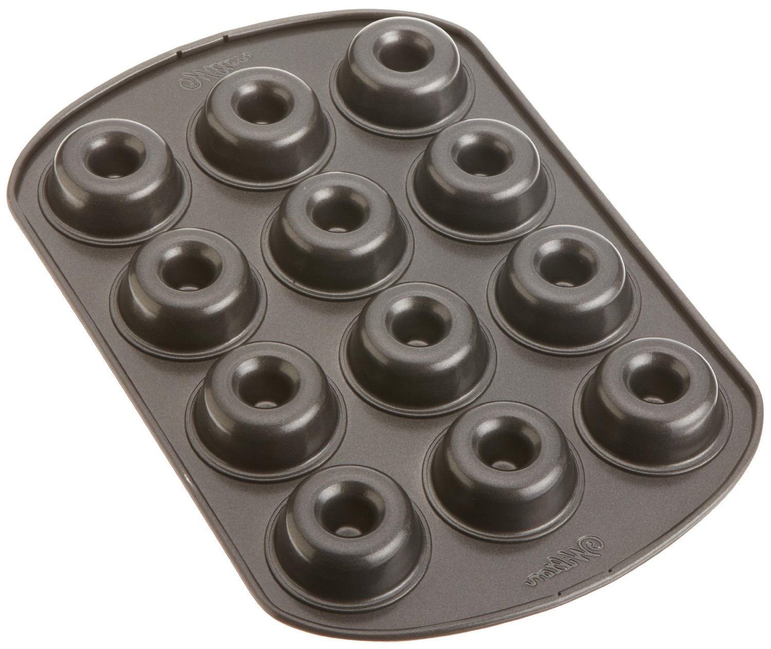 Wilton Mini DOUGHNUT BAKING PAN 12 Durable Nonstick Cavities Mini Cakes ...