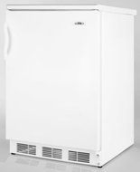 Summit FF6BI 5.5 Cu. Ft. White Undercounter Built-In Compact Refrigerator