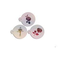 Y&amp;XL&amp;H Varied Rose Design3# Fondant Cake Stencil,Plastic Cookie/Coffiee Stencil,Wedding Cake Design ,Fondant Cake... N2