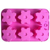 LYNCH 3D Snowflake Shaped Cupcake Mold Candy Jelly Fondant Silicone Soap Mould N3