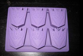 TRANSFORMERS DECEPTICON SILICONE BIRTHDAY CANDY CHOCOLATE MOLD PARTY SUPPLY ICE TRAY