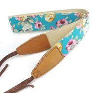 Mavota Blue Flower Camera Shoulder Neck Strap Camera Belt For Canon Nikon Olympus Panasonic Pentax Sony SLR/DSLR... N5