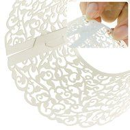 Amanadan 120 Vine Filigree Lace Baking Cup Muffin Case Trays, Artistic Bake hollow-out Cupcake Wrapper Liner for... N6