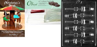 Cybrtrayd XX509 Small Pecker Pop Chocolate Candy Mold with Exclusive Cybrtrayd Copyrighted Chocolate Molding Instructions N4