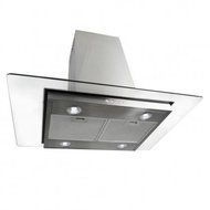 AKDY AIR1030 30" Island Mount Ducted Range Hood with 870 CFM Motor 3 Speed Fan Levels Crisp Analog Push Buttons...