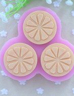 NEW 2015 Slice Of Lemon Fruit Soap Mold Fondant Cake Chocolate Silicone Mold, Decoration Tools Bakeware N3