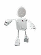 Drhob 1pc Humanoid usb splitter long USB Interface small humanoid USB extension HUB splitter splitter N2
