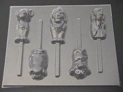 Lion King Family Chocolate Candy Lollipop Mold N2