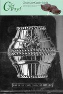 Cybrtrayd E309 Basket with Bow Easter Chocolate/Candy Mold, Large