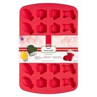 Wilton 24-Cavity Christmas Shapes Silicone Mold