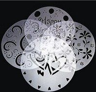 FD832 Round Cake Fondant Flour Sugar Cutter Decorate Flower Heart Mold Mould 4PC N3