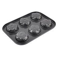 uxcell Kitchen Baking NonStick Flower Shaped 6-Cup Bakeware Pan Mould Mold