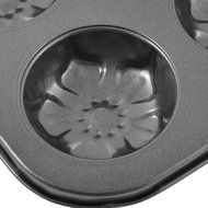 uxcell Kitchen Baking NonStick Flower Shaped 6-Cup Bakeware Pan Mould Mold N2