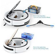 ILIFE Smart Wet Robot Vacuum Cleaner Wet and Dry Clean MOP Water Tank HEPA Filter,Ciff Sensor,Self Charge V5 PRO... N3