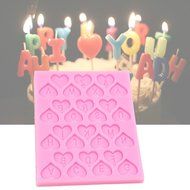 Julyshop Heart Alphabet Letter Mold Silicone Decorating Chocolat Fondant Cake Mould Tool N2