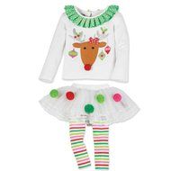 Morecome 2 Pieces Baby Girls Christmas Infant Toddler Santa Elk Cake Dress N9