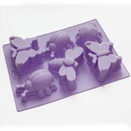 X-Haibei Large Bugs Silicone Soap Making Mold Chocolate Cake Gelatin Supplies N2