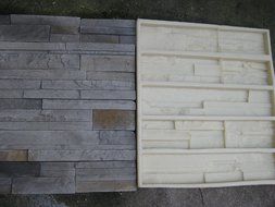 Cultured Stone Mold, Wall Veneer Paver. Rubber Mold 101/2 N3