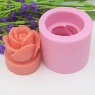 Party Supplies 3D Rose Flower Shaped Fondant Cake Chocolate Silicone Mold Cake Decoration Tools,L5cm*W5cm*H4.3cm