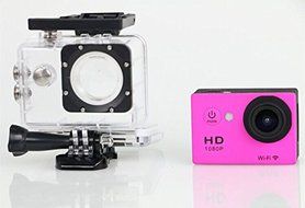 Holysun sport dv wifi action camera sport DV waterproof 30M diving camera 2 inch LCD full HD1080P &#65288;Red&#65289; N4