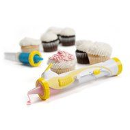 Mom Cake Pen | Complete Set of 14 Electric Icing Cupcake Cake Pastry Decoration Pen Tool Kit with Deco Tips E-Book... N3