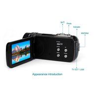 Camera Camcorder,Putars Portable Digital Video Camcorder HD Max.24.0 Megapixels DV 3.0 Inches 270 Degree Rotation... N6